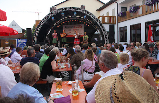 Neurosenheimer - Auftritt beim Dellnhauser Volksmusikfest, Juli 2015